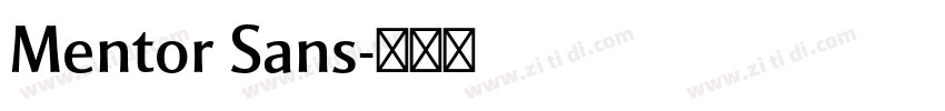 Mentor Sans字体转换